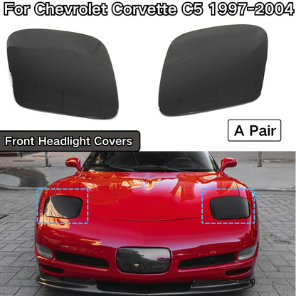 C5 corvette Carbon Fiber Wrapped Headlight Covers