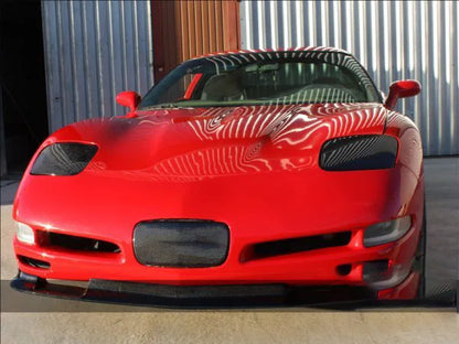 C5 corvette Carbon Fiber Wrapped Headlight Covers